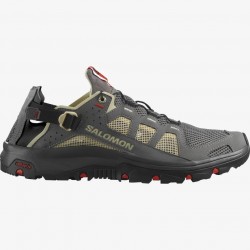 SALOMON TECHAMPHIBIAN 5 Scarpe anfibie da uomo Pewter / Moth / Fiery Red