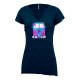 CRAZY IDEA T-SHIRT MANDALA BLUE W