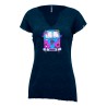 CRAZY IDEA T-SHIRT MANDALA BLUE W