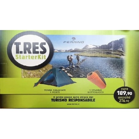FERRINO T.RES STARTERKIT (TENDA KALAHARI 3 POSTI + 1 STUOINO SOTTOSACCO)