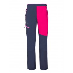 ROCK EXPERIENCE SPACE FLAKE 2.0 PANTALONI DONNA Blue Nights-Cherries Jubilee-Super Pink