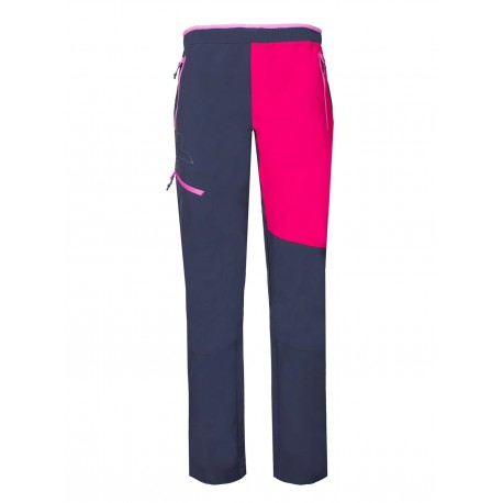 ROCK EXPERIENCE SPACE FLAKE 2.0 PANTALONI DONNA Blue Nights-Cherries Jubilee-Super Pink