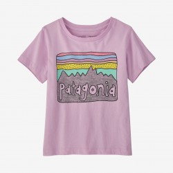 PATAGONIA Baby Regenerative Organic Certified™ Cotton Fitz Roy Skies T-Shirt DRAGON PURPLE