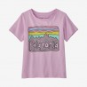 PATAGONIA Baby Regenerative Organic Certified™ Cotton Fitz Roy Skies T-Shirt DRAGON PURPLE