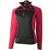 MICO MAGLIA MEZZO COLLO ZIP WOMAN - X-PERFORMANCE RUN NERO/ FRESIA