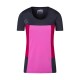 ROCK EXPERIENCE DRUM SS T-SHIRT DONNA Blue Nights-Cherries Jubilee-Super Pink