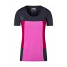 ROCK EXPERIENCE DRUM SS T-SHIRT DONNA Blue Nights-Cherries Jubilee-Super Pink