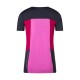 ROCK EXPERIENCE DRUM SS T-SHIRT DONNA Blue Nights-Cherries Jubilee-Super Pink