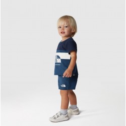 THE NORTH FACE SET COTTON SUMMER DA NEONATO SHADY BLUE