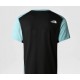 THE NORTH FACE T-SHIRT LIGHTBRIGHT DA UOMO Reef Waters-TNF Black