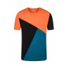 ROCK EXPERIENCE DRUM SS T-SHIRT UOMO Caviar-Moroccan Blue-Flame
