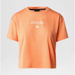 THE NORTH FACE T-SHIRT MOUNTAIN ATHLETICS DA DONNA Dusty Coral Orange Dark Heather