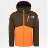 The North Face GIACCA RAGAZZI SNOWQUEST PLUS new taupe green 