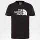 The North Face T-SHIRT A MANICHE CORTE BAMBINI EASY TNF BLACK/TNF WHITE