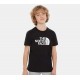 The North Face T-SHIRT A MANICHE CORTE BAMBINI EASY TNF BLACK/TNF WHITE
