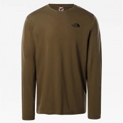 The North Face T-SHIRT A MANICHE LUNGHE UOMO EASY military olive