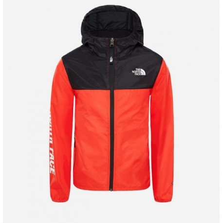 The North Face Y REACTOR WIND JACKET FIERY RED