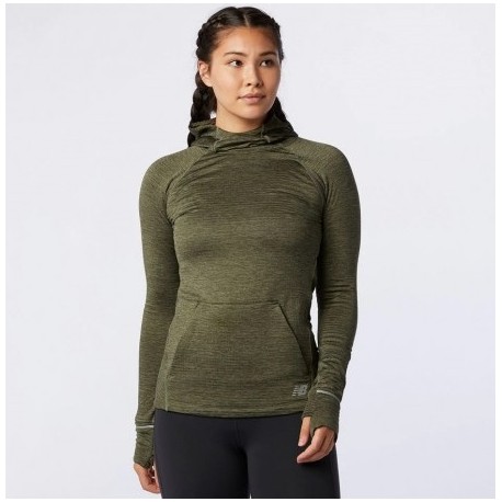 New Balance NB Heat Grid Hoodie Nettle Green