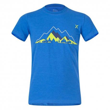 MONTURA VALLEY T-SHIRT KIDS CELESTE/VERDE LIME