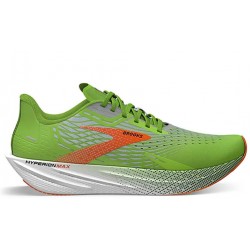 Brooks Hyperion Max Green Gecko/Red Orange/White