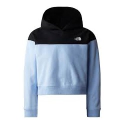 THE NORTH FACE FELPA CROP HOODIE COLLAR Blue/TNF Black