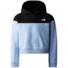 THE NORTH FACE FELPA CROP HOODIE COLLAR Blue/TNF Black