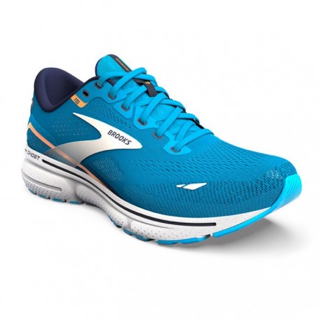 BROOKS GHOST 15 UOMO Blue/Peacoat/Orange