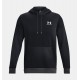 UNDER ARMOUR Felpa con cappuccio UA Essential Fleece da uomo Black / Jet Gray - 001