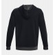 UNDER ARMOUR Felpa con cappuccio UA Essential Fleece da uomo Black / Jet Gray - 001