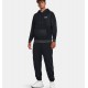 UNDER ARMOUR Felpa con cappuccio UA Essential Fleece da uomo Black / Jet Gray - 001
