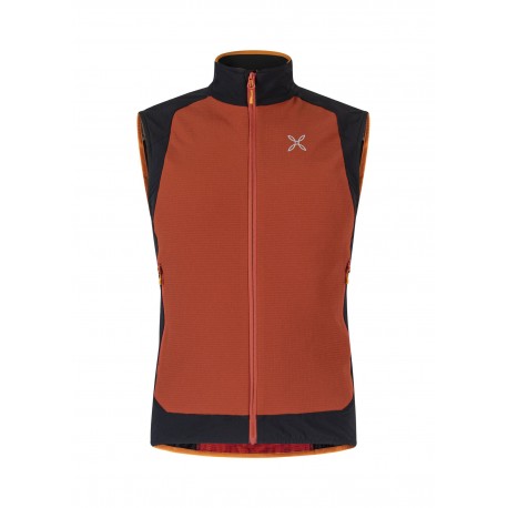 MONTURA PREMIUM WIND VEST TOBACCO/MANDARIN ORANGE