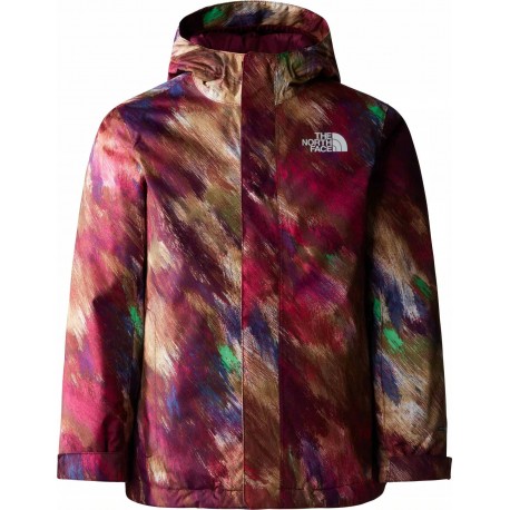 THE NORTH FACE Giacca Snowquest da ragazzi Boysenberry Paint Lightening Small Print