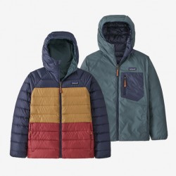 PATAGONIA  Kids' Reversible Down Sweater Hoodie Nouveau Green