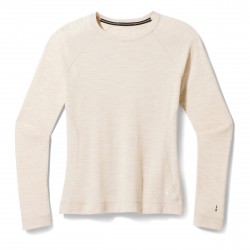 SMARTWOOL Strato base con girocollo Classic Thermal Merino da donna almond heather