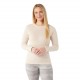 SMARTWOOL Strato base con girocollo Classic Thermal Merino da donna almond heather