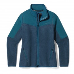SMARTWOOL Pile Hudson Trail con cerniera da donna TWILIGHT BLUE