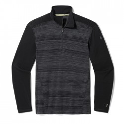 SMARTWOOL Strato base con cerniera 1/4 Classic Thermal Merino da uomo BLACK COLOR SHIFT