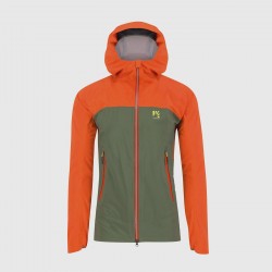 KARPOS VALSESIA SHELL JACKET THYME/SPICY ORANGE
