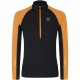 MONTURA RUN SOFT ZIP MAGLIA NERO/MANDARIN ORANGE