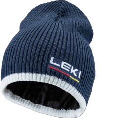 LEKI WOOL BEANIE BLUE-WHITE