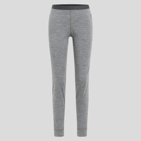 ODLO Leggings base layer Natural Merino 200 Odlo Steel Grey Melange