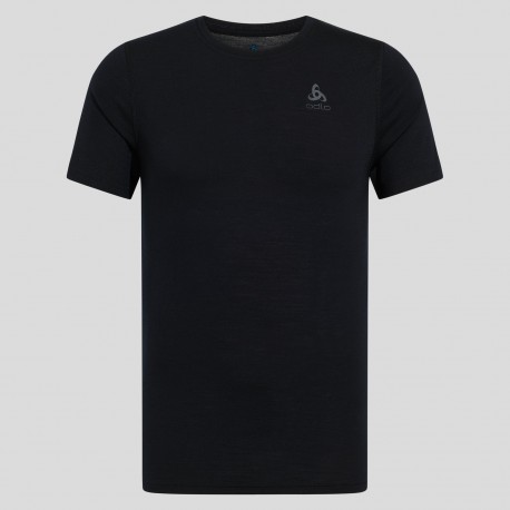ODLO Base layer girocollo a maniche corte Natural Merino 200 NERO