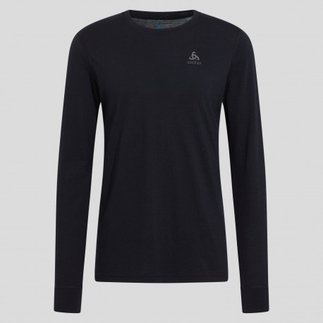 ODLO Base layer girocollo Natural Merino 200 NERO