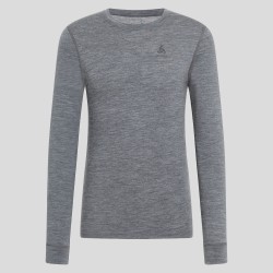 ODLO Base layer girocollo Natural Merino 200 Odlo Steel Grey Melange