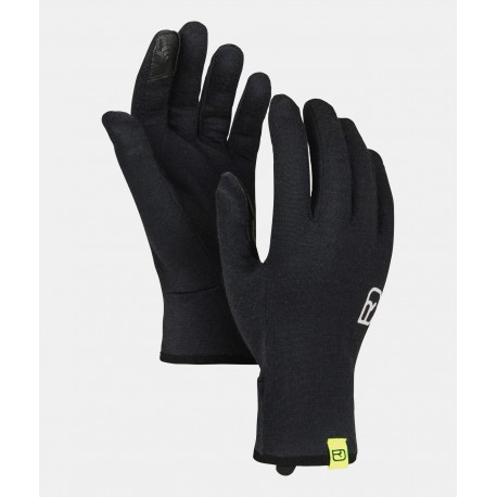 ORTOVOX 185 ROCK'N'WOOL GLOVE  LINER BLACK RAVEN