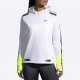 BROOKS RUN VISIBLE THERMAL HOODIE  White/Asphalt/Nightlife