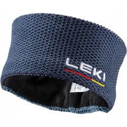 LEKI WOOL HEADBAND BLUE-WHITE