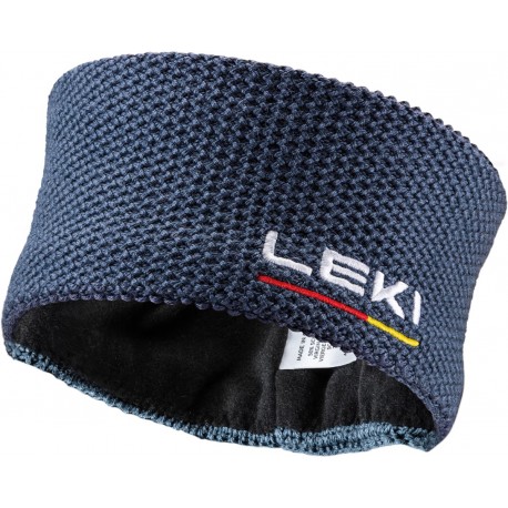 LEKI WOOL HEADBAND BLUE-WHITE