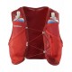 SALOMON ACTIVE SKIN 4 Gilet da running unisex con flask inclusi RED DAHLIA / HIGH RISK RED