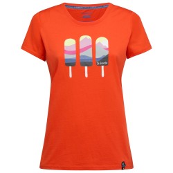 LA SPORTIVA Icy Mountains T-Shirt W CHERRY TOMATO